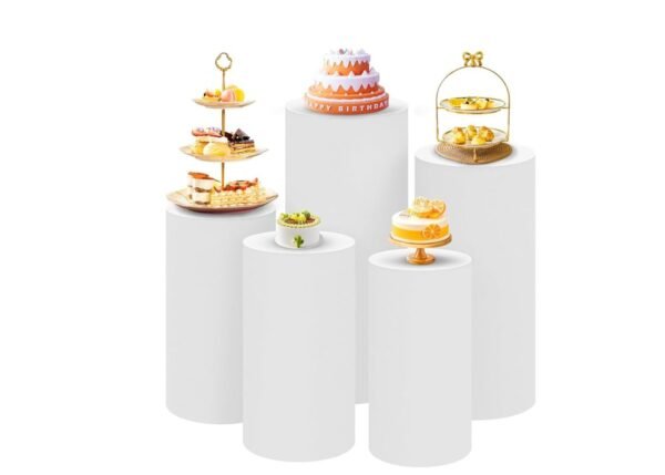 White cylinders
