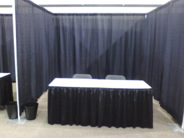Pipe and drape booth