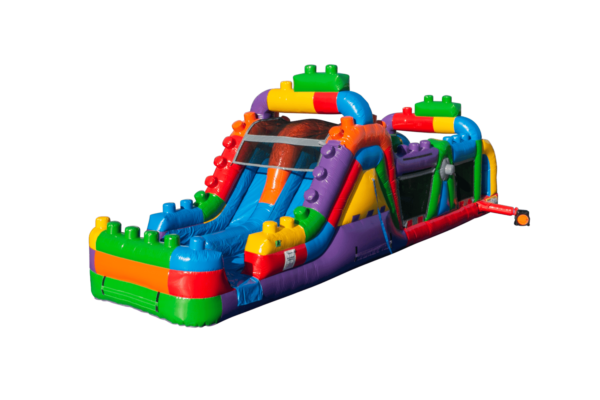 38 Ft Mega Blocks Wet Dry Obstacle Course-HR